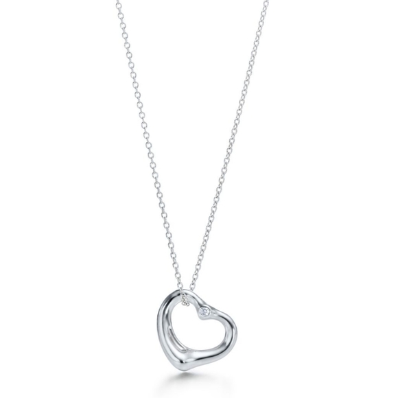Tiffany & Co. Elsa Peretti Open Heart with Diamond 16